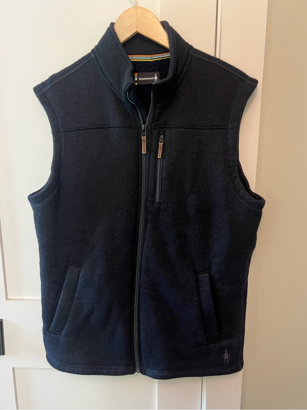 Smartwool Men’s Black Wool-Blend Vest - L